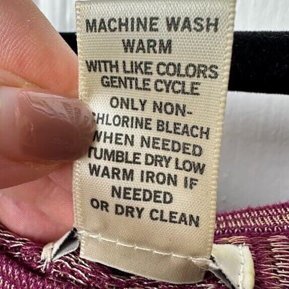 Cache Sweater Womens Medium Maroon Sheer Knit Pullover Y2K Early 2000s - Picture 4 of 8